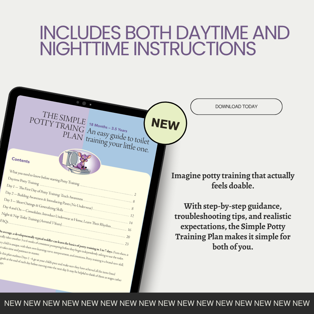 NEW - The Simple Potty Training Plan - 18 months to 3.5 years