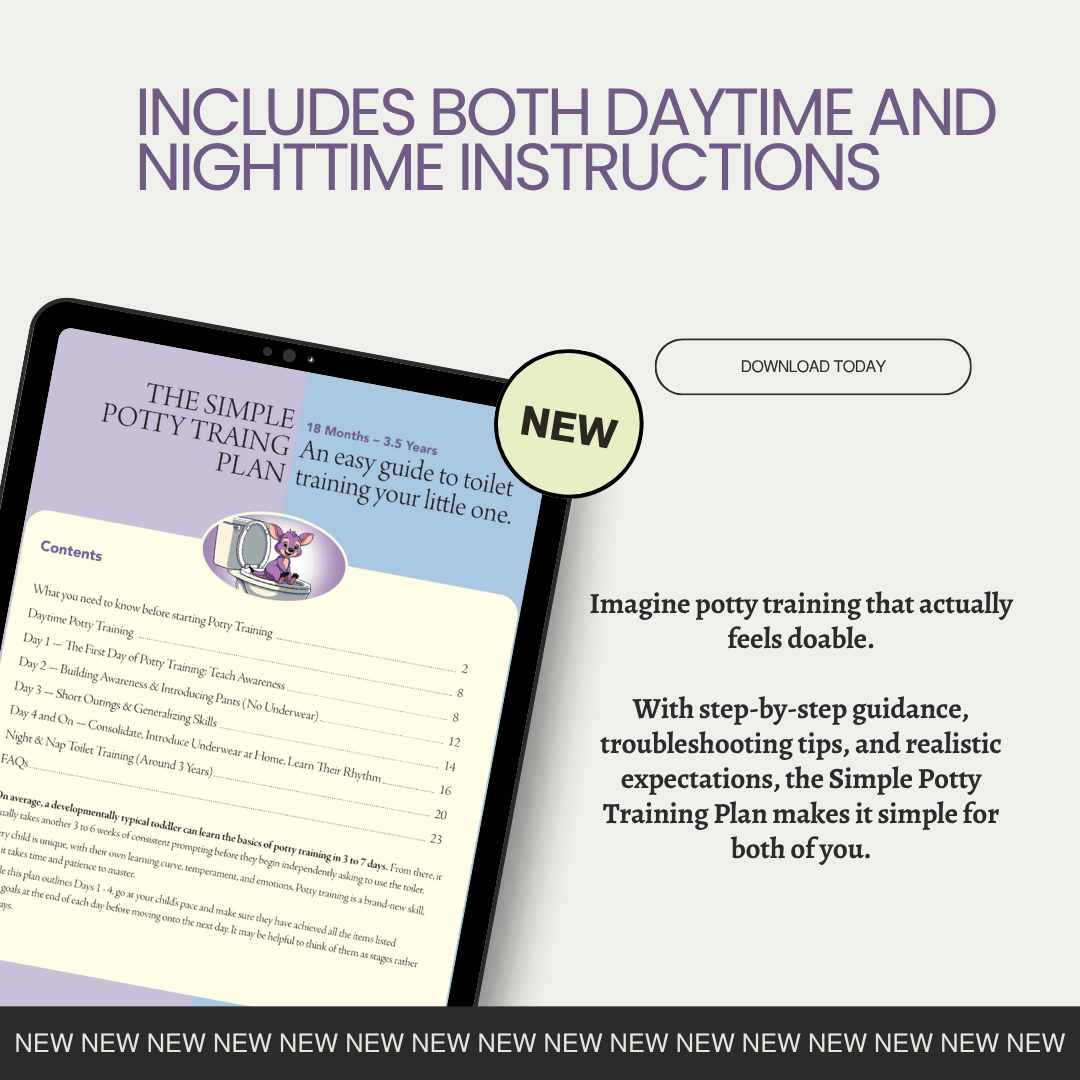 The Simple Potty Training Plan - 18 months to 3.5 years - Simple Parenting Plans