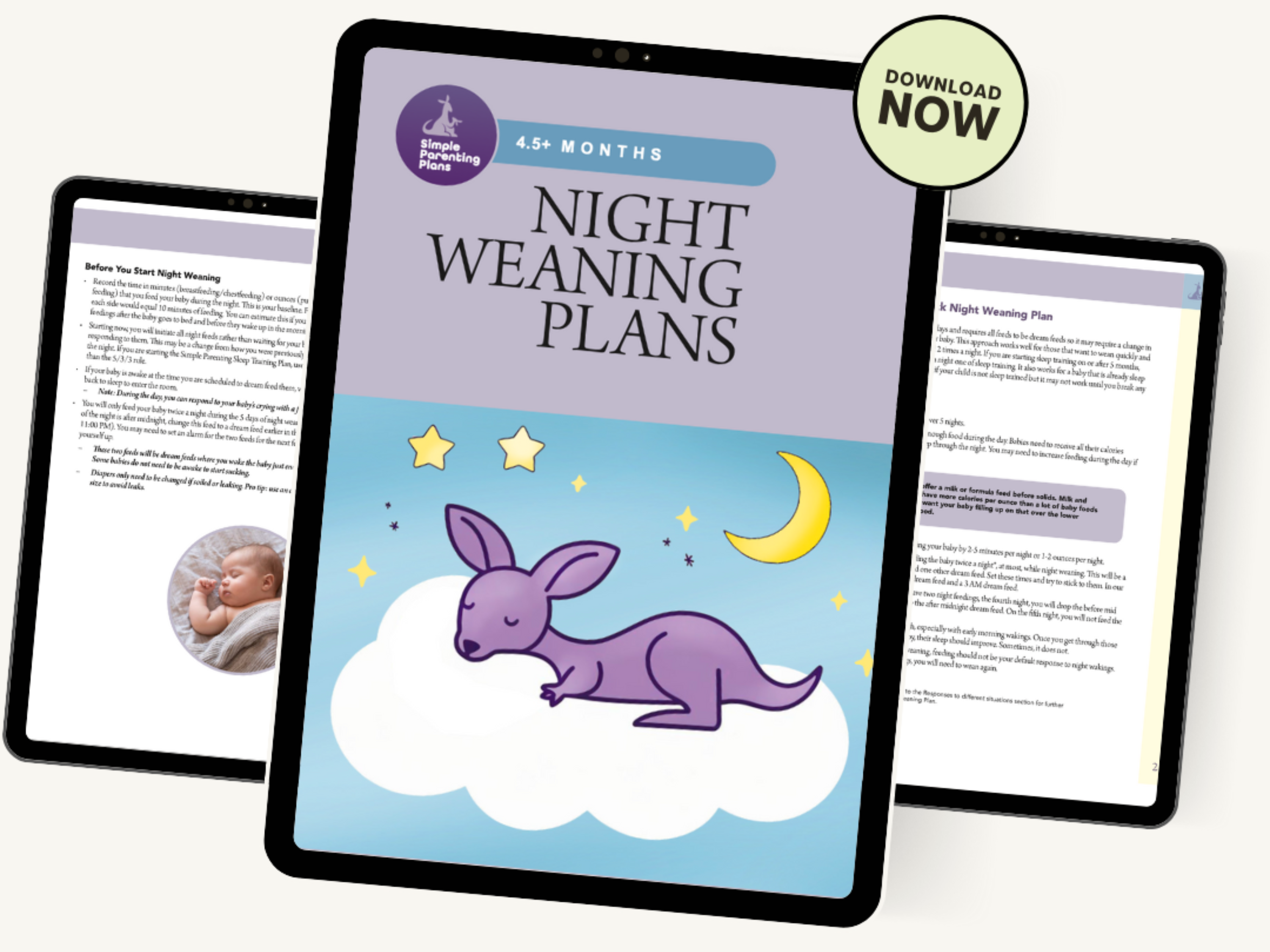 The Simple Parenting Night Weaning Plans - 5+ Months